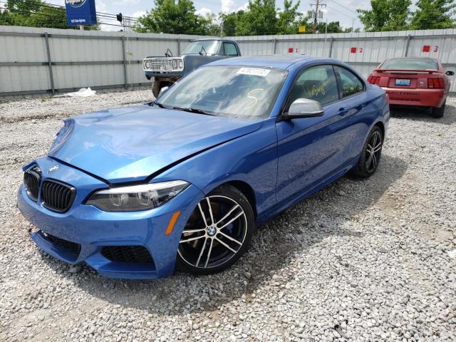 WBA2J5C59JVC07422 - 2018 BMW M240I BLUE photo 2