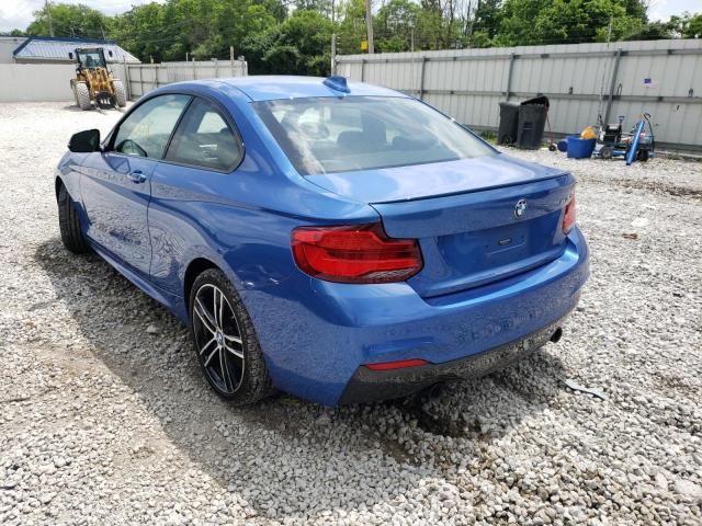 WBA2J5C59JVC07422 - 2018 BMW M240I BLUE photo 3