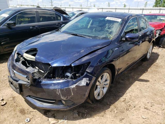 19VDE3F78DE301775 - 2013 ACURA ILX HYBRID BLUE photo 2