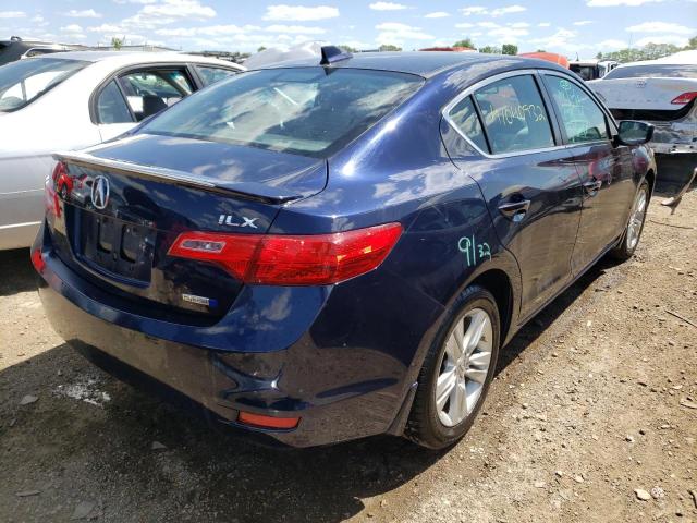 19VDE3F78DE301775 - 2013 ACURA ILX HYBRID BLUE photo 4