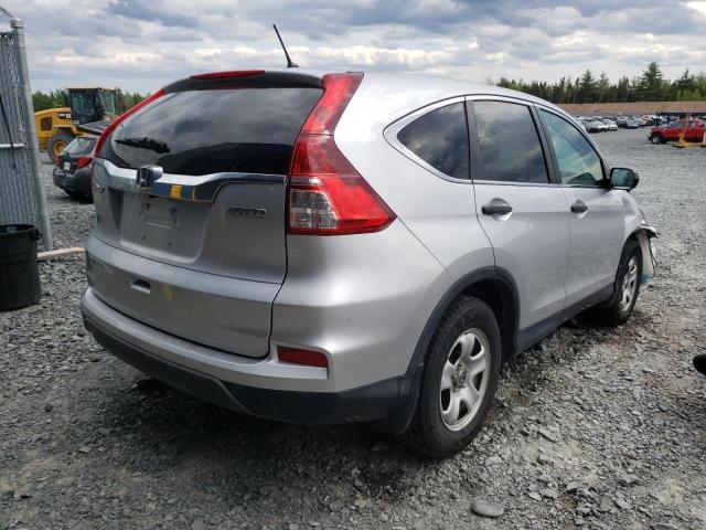 2HKRM4H33FH127483 - 2015 HONDA CR-V LX SILVER photo 4