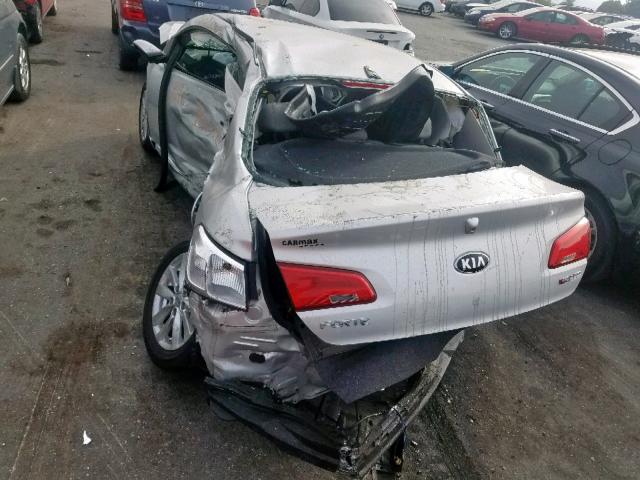 KNAFX6A89E5216207 - 2014 KIA FORTE EX SILVER photo 9