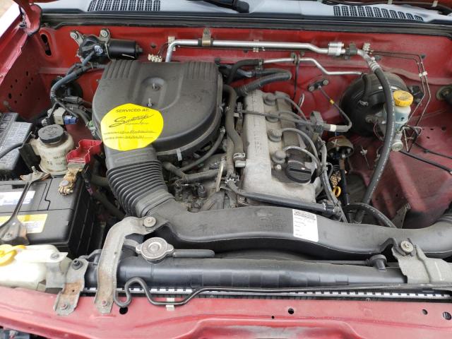 1N6DD26S92C337825 - 2002 NISSAN FRONTIER K RED photo 7