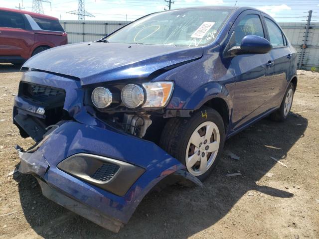 1G1JB5SG5D4137786 - 2013 CHEVROLET SONIC LS BLUE photo 2