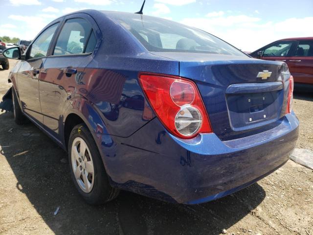 1G1JB5SG5D4137786 - 2013 CHEVROLET SONIC LS BLUE photo 3