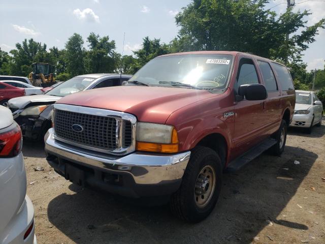1FMNU41S1YEB87115 - 2000 FORD EXCURSION RED photo 2