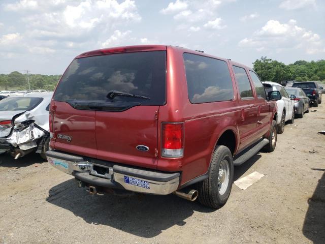 1FMNU41S1YEB87115 - 2000 FORD EXCURSION RED photo 4
