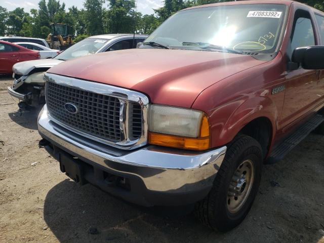 1FMNU41S1YEB87115 - 2000 FORD EXCURSION RED photo 9