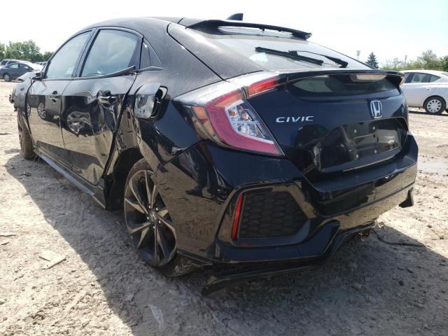 SHHFK7H9XKU223147 - 2019 HONDA CIVIC SPOR BLACK photo 3