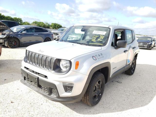 ZACNJDABXMPN21735 - 2021 JEEP RENEGADE S SILVER photo 2