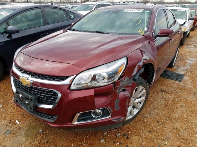 1G11F5SL3FF300699 - 2015 CHEVROLET MALIBU LTZ მუქწითელი ფოტო 2
