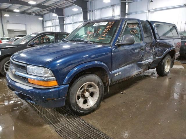 1GCCS1946WK214572 - 1998 CHEVROLET S TRUCK S1 BLUE photo 2