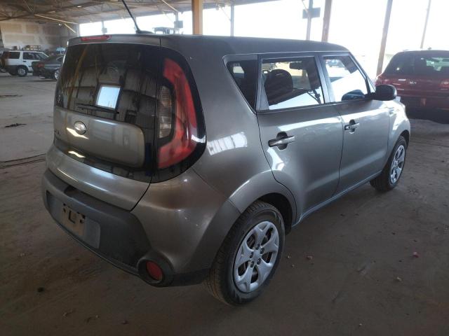 KNDJN2A26E7095261 - 2014 KIA SOUL GRAY photo 4