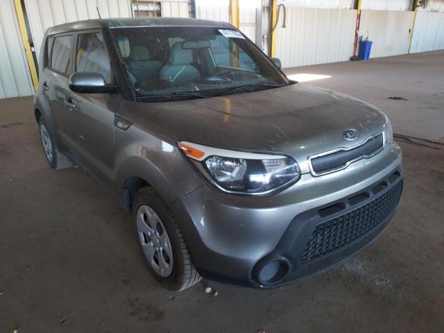 KNDJN2A26E7095261 - 2014 KIA SOUL GRAY photo 9