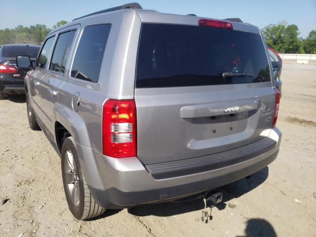 1C4NJPFA3ED853648 - 2014 JEEP PATRIOT LA GRAY photo 3