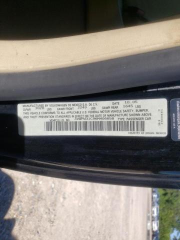 3VWPW31C96M406658 - 2006 VOLKSWAGEN NEW BEETLE 黑色 照片 10