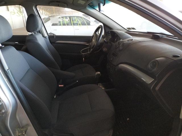 KL1TD56658B050829 - 2008 CHEVROLET AVEO BASE GRAY photo 5