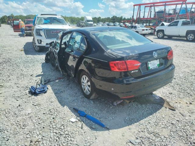 3VW2K7AJ9DM301207 - 2013 VOLKSWAGEN JETTA BASE 黑色 照片 3