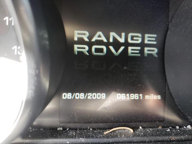  - 2012 LAND ROVER RANGE ROVE BLACK photo 8