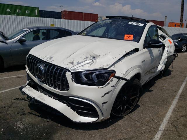 4JGFD8KBXMA399409 - 2021 MERCEDES-BENZ GLE COUPE WHITE photo 2