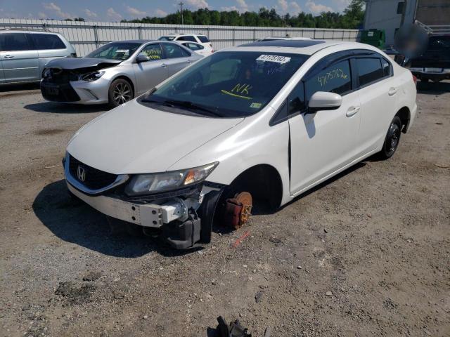 19XFB2F90FE227937 - 2015 HONDA CIVIC EXL Blanc photo 2