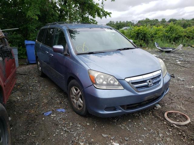 5FNRL38465B084325 - 2005 HONDA ODYSSEY BLUE photo 1