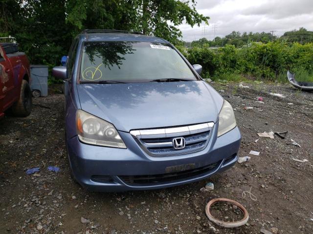 5FNRL38465B084325 - 2005 HONDA ODYSSEY BLUE photo 9