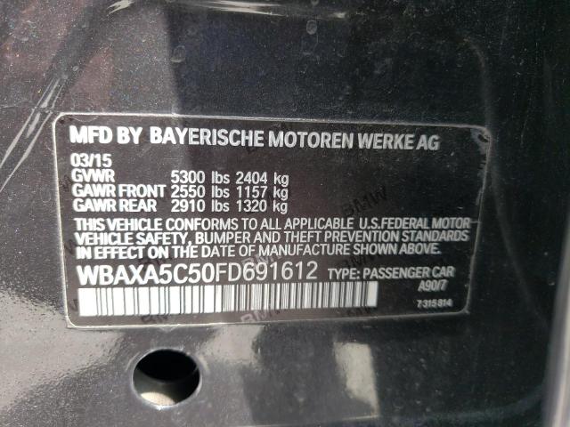 WBAXA5C50FD691612 - 2015 BMW 535 D BLACK photo 10