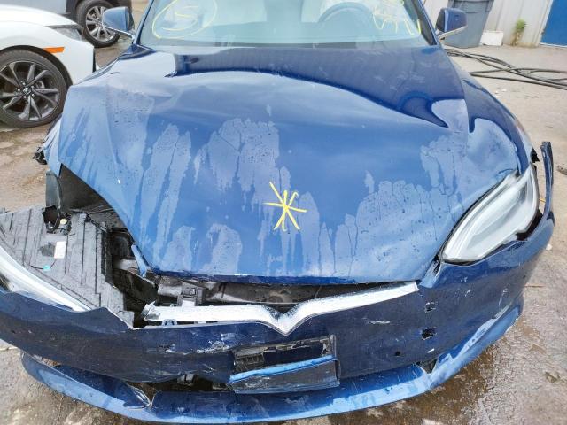 5YJSA1E26JF285702 - 2018 TESLA MODEL S Կապույտ լուսանկար 7