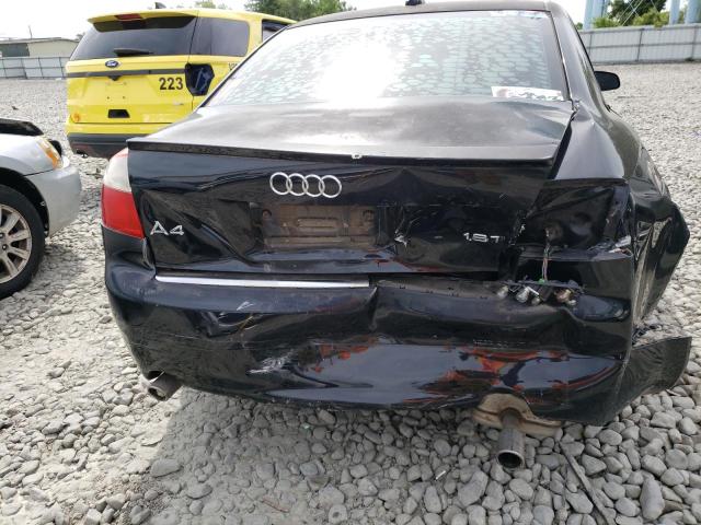 WAUJC68E65A105350 - 2005 AUDI A4 BLACK photo 9