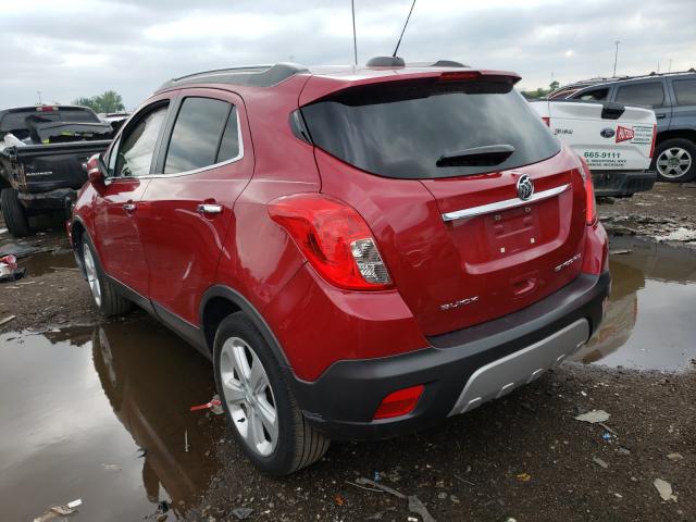 KL4CJCSB2FB261678 - 2015 BUICK ENCORE RED photo 3