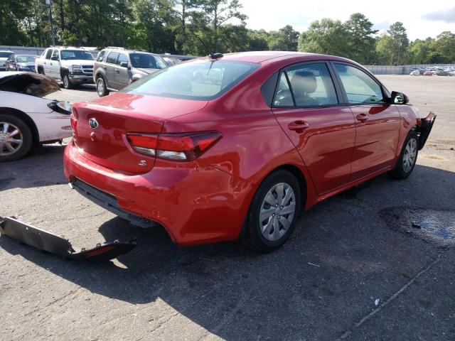 3KPA24AB1KE171632 - 2019 KIA RIO S RED photo 4