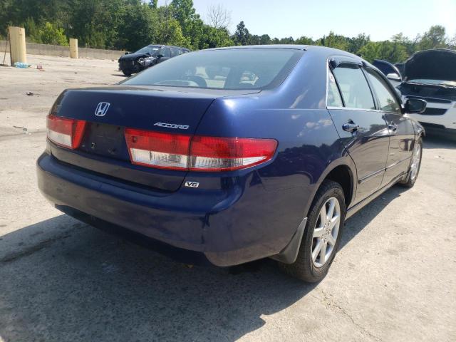 1HGCM66583A072488 - 2003 HONDA ACCORD BLUE photo 4