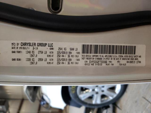 3C4PDDDG2FT533366 - 2015 DODGE JOURNEY LI WHITE photo 10