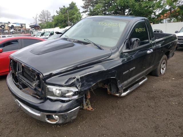 1D7HU16N25J655249 - 2005 DODGE RAM 1500 S BLACK photo 2