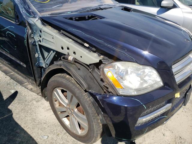 4JGBF7BE9CA773665 - 2012 MERCEDES-BENZ GL450 BLUE photo 9