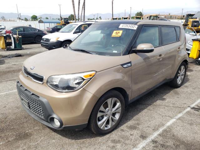 KNDJP3A52E7037674 - 2014 KIA SOUL + BROWN photo 2