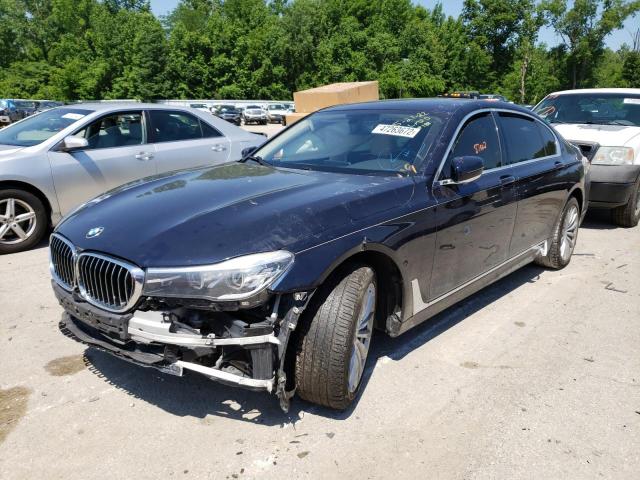 WBA7E2C54GGD99905 - 2016 BMW 740 I BLUE photo 2