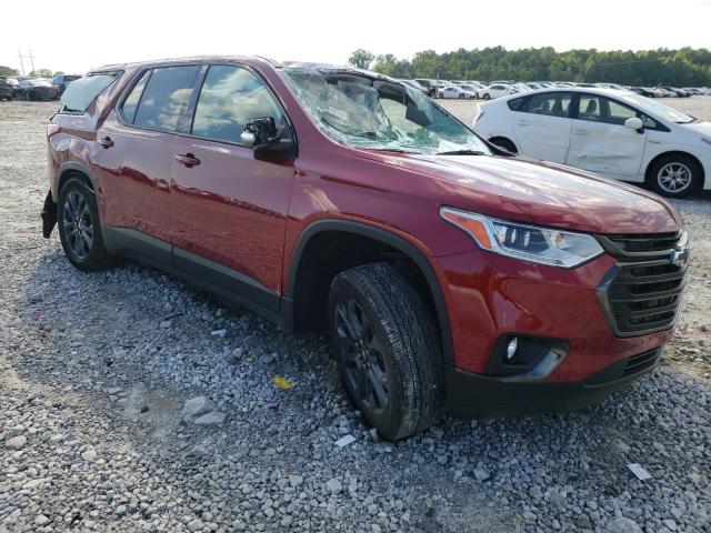 1GNERJKW0MJ119466 - 2021 CHEVROLET TRAVERSE R RED photo 1