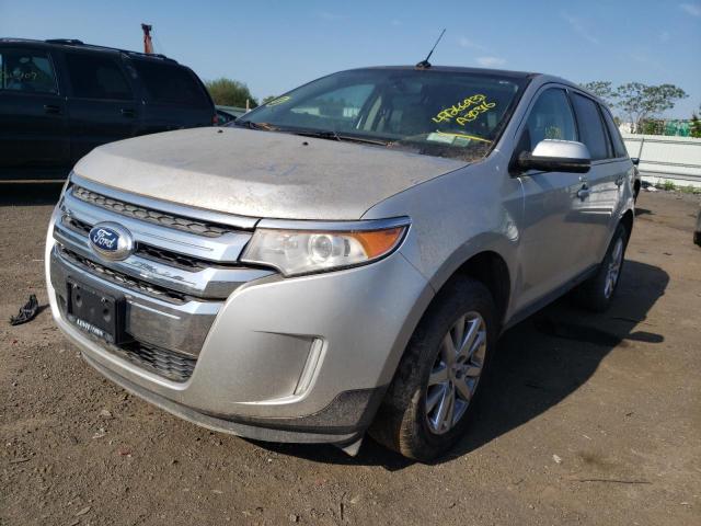 2FMDK3KC4DBA30316 - 2013 FORD EDGE LIMIT SILVER photo 2