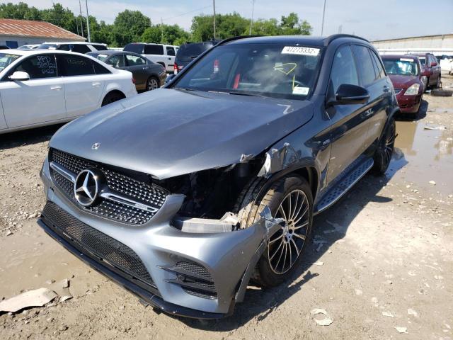 WDC0G6EB2JF385062 - 2018 MERCEDES-BENZ GLC 43 4MA GRAY photo 2