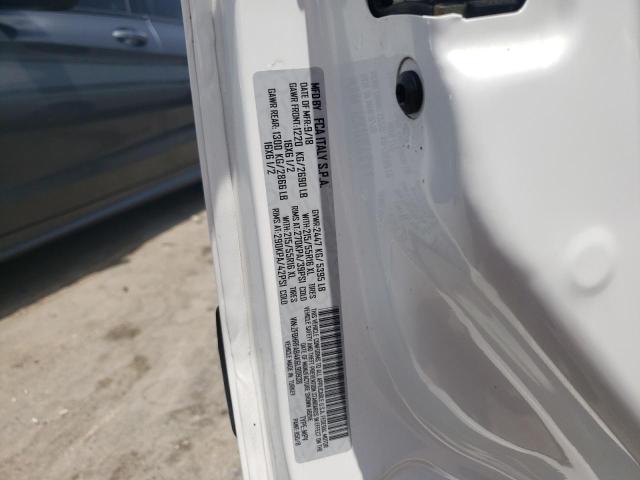 ZFBHRFAB4K6L90938 - 2019 RAM PROMASTER 白色 照片 10