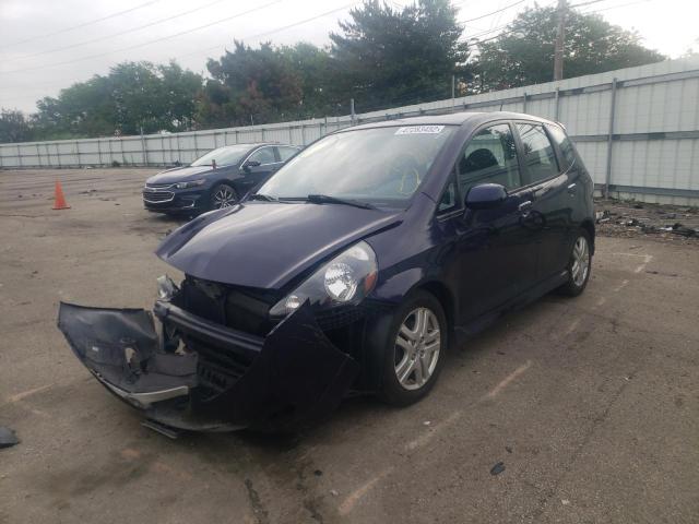 JHMGD37628S072623 - 2008 HONDA FIT SPORT BLUE photo 2