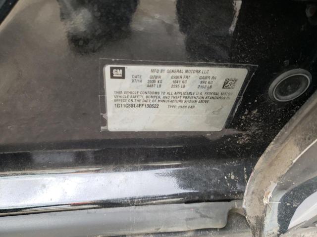 1G11C5SL4FF130622 - 2015 CHEVROLET MALIBU 1LT 灰色 照片 10