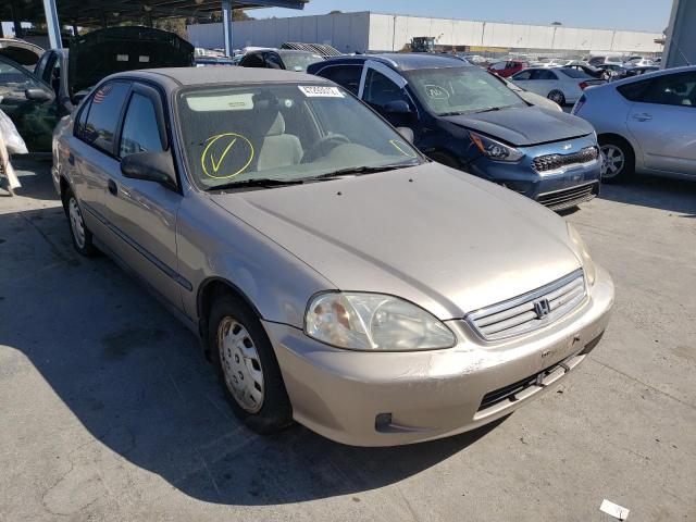 2HGEJ6623YH524105 - 2000 HONDA CIVIC DX BEIGE photo 1