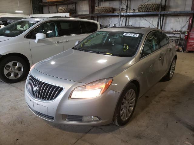 W04GP5ECXB1009967 - 2011 BUICK REGAL CXL CREAM photo 2