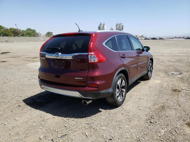 5J6RM3H99FL023617 - 2015 HONDA CR-V TOURI RED photo 4