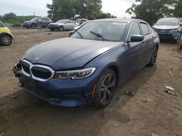 3MW5R7J05N8C33935 - 2022 BMW 330XI BLUE photo 2