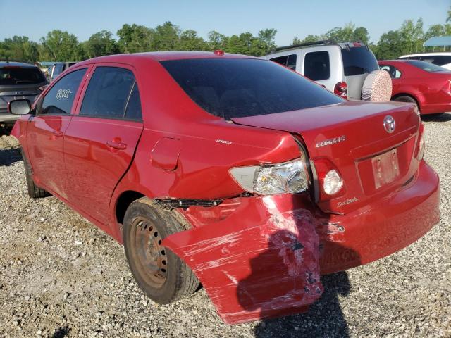 JTDBL40EX9J033372 - 2009 TOYOTA COROLLA BA RED photo 3