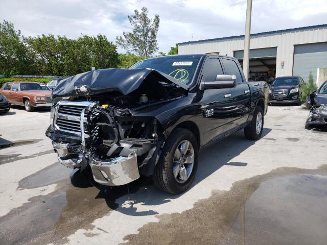 1C6RR6LG4HS761100 - 2017 RAM 1500 SLT BLACK photo 2